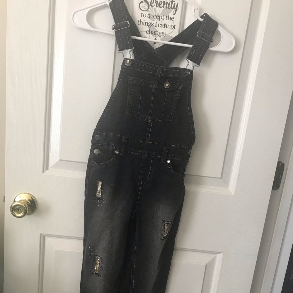 Girls black Jean Jumper